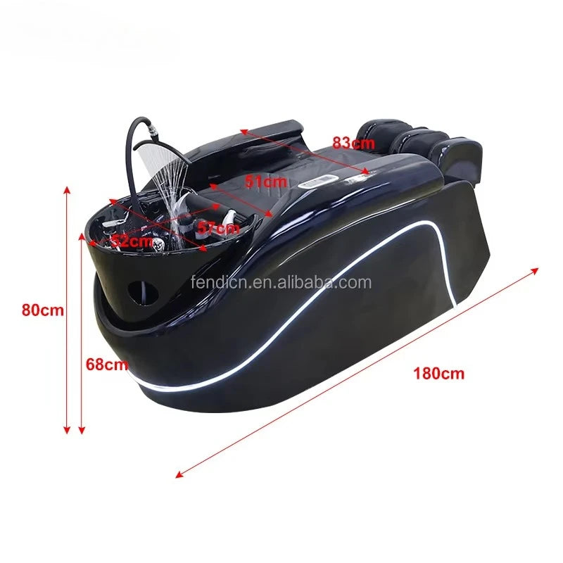 Head Spa Bed Hair Shampoo Chair Electric Massage Shampoo Chair With Head Therapy
