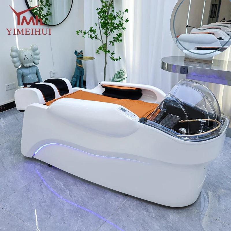 Liege-Elektromassage-Multifunktions-Ganzkörper-Spa-Kopf-Wasserturbinen-Shampoo-Liegen