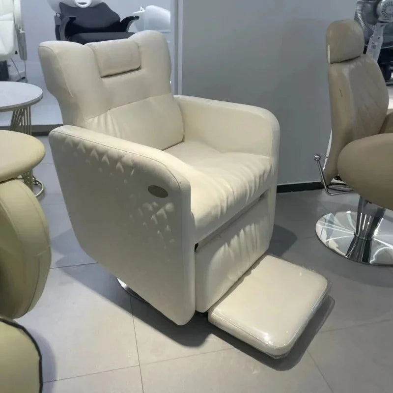 Kopftherapie Elektrischer Schönheits-Haarstuhl Multifunktionaler Augenbrauenrasier- und Ablagestuhl Physiotherapie Gesundheitsstuhl