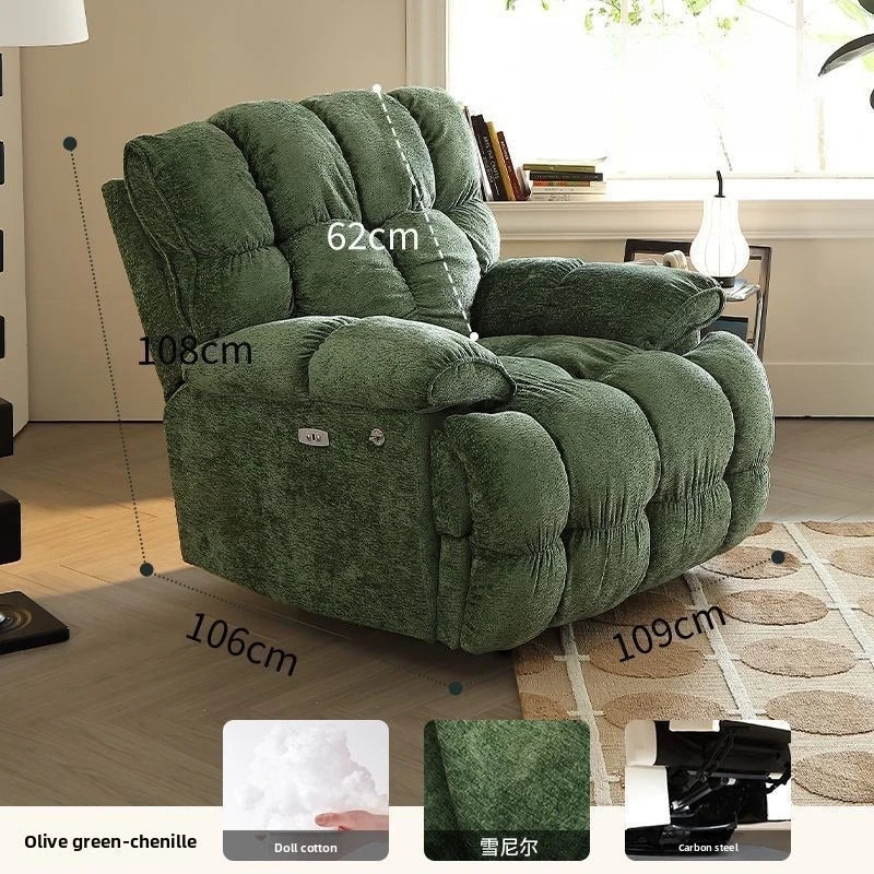 Smart Elektrischer Lazy-Sofa-Sessel Wohnzimmer Modern Einzelsitz mit Schlafmodus Multifunktionales Design Komfortable Ruhe