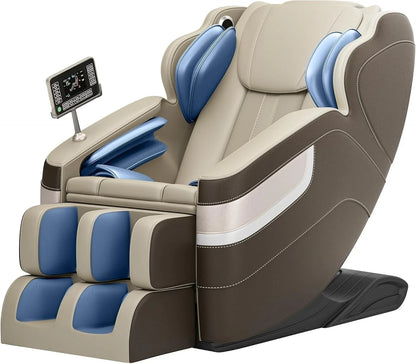 Ganzkörpermassage-Sessel, Zero-Gravity-Massageliege mit 6 Automatikmodi, Ganzkörper-Airbags, Bluetooth, für Büro geeignet
