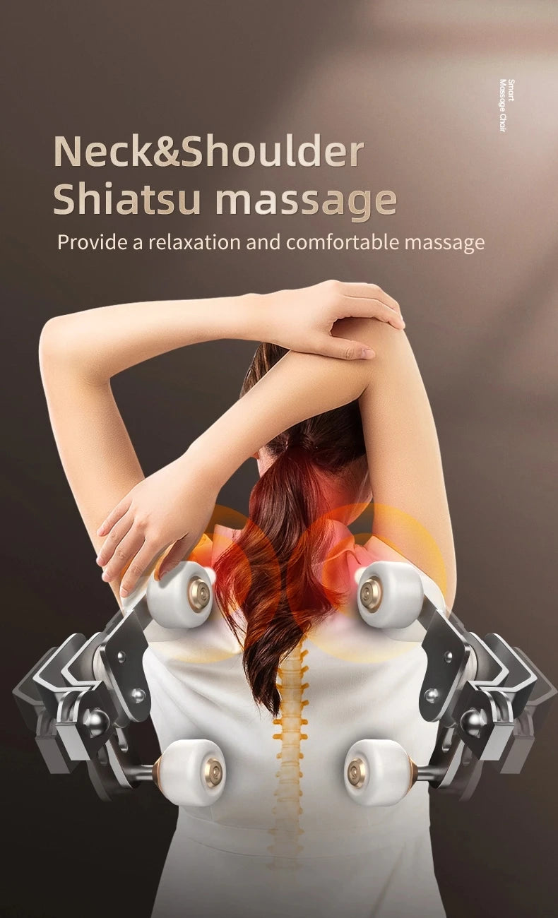 New Arrival Modern Shiatsu Zero Gravity Full Body Massage Chair 3D Head Luxury Electric Foot Massage Armchair