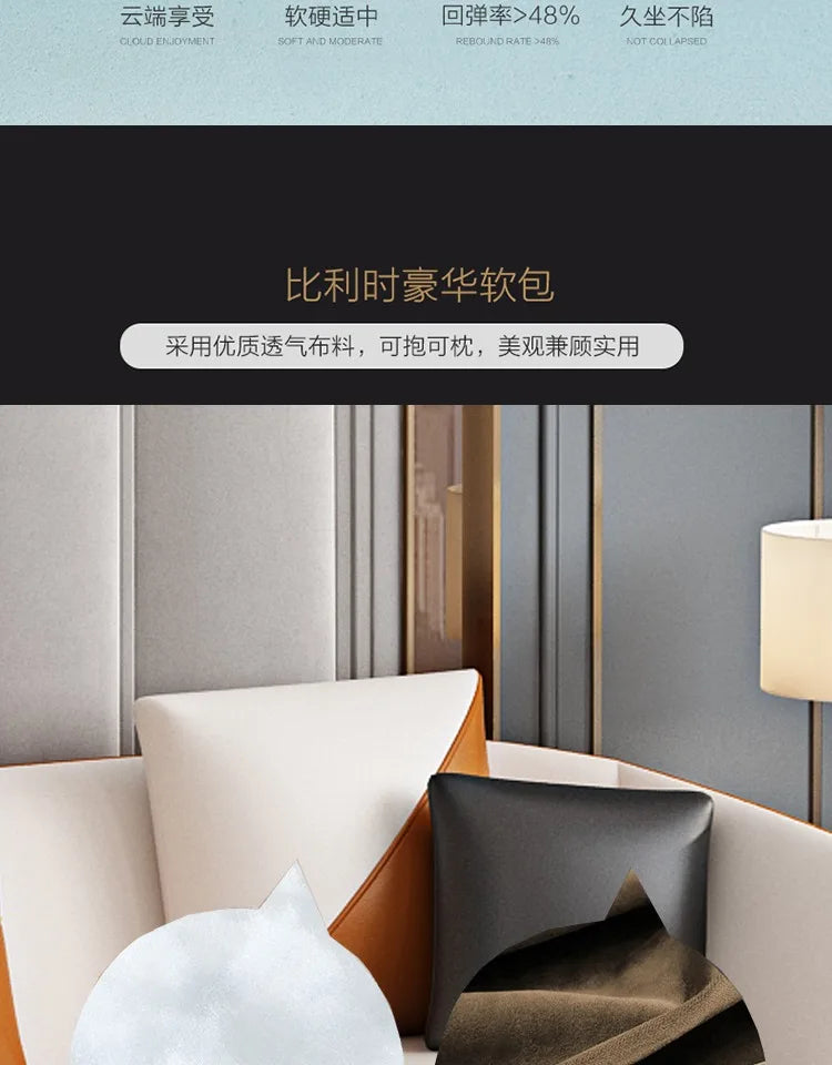 Designer Genuine Leather Sofas Fancy Modern Luxury Individual Loveseat Sofa Sectional Italian Sofy Do Salonu Home Furniture