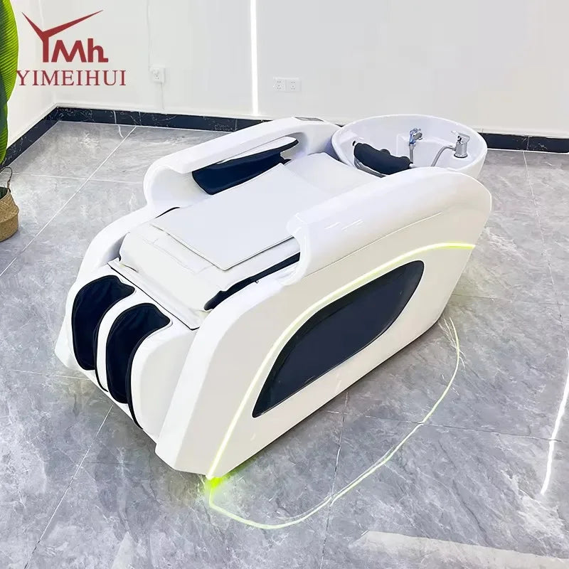 Head Spa Bed Massage Therapy Plumbing Japanese with Water tank Hair Shampoo Washing Electric Luxury Head Spa Bed