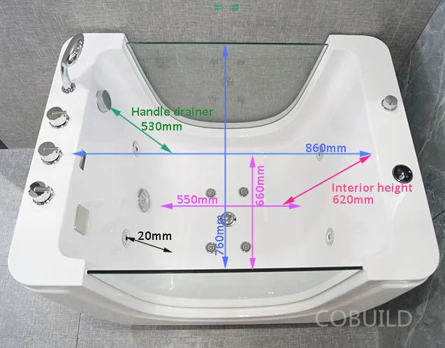 Hot selling baby spa with shower handle newborn baby tub