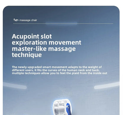 Ganzkörper-Zero-Gravity-Massagesessel mit Rücken-, Taillen-, Hüft-, Bein- und Fußmassage, 10 Rollen, Heizung, LCD-Touchscreen