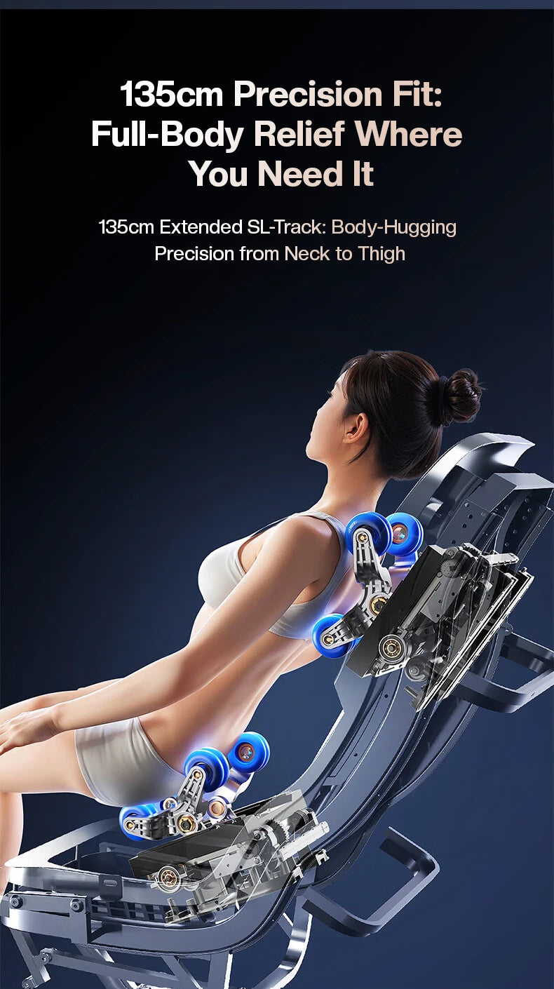 Dual Core 4D Electric Massage Chair Thai Stretch Electric Leg Lift Massage Triple Control Operation‌ Home Office Leisure Sofa