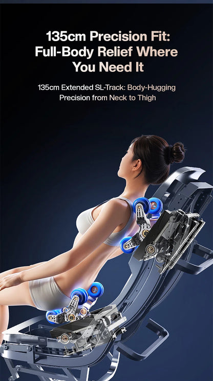 Dual Core 4D Electric Massage Chair Thai Stretch Electric Leg Lift Massage Triple Control Operation‌ Home Office Leisure Sofa