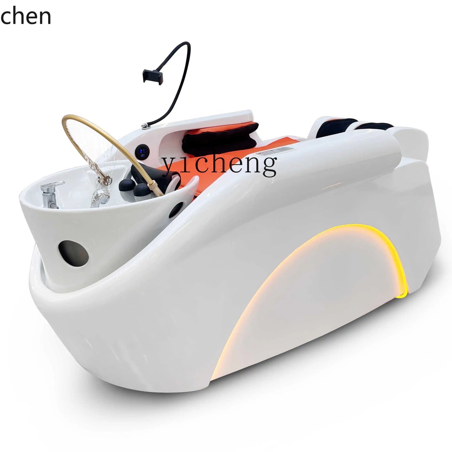 Multifunktions-Massage-Shampoo-Stuhl Schönheit Waschebecken Komfort Dusch-Shampoo-Stuhl Artefakt PU-Leder Möbel Мойка Волос MHXFY