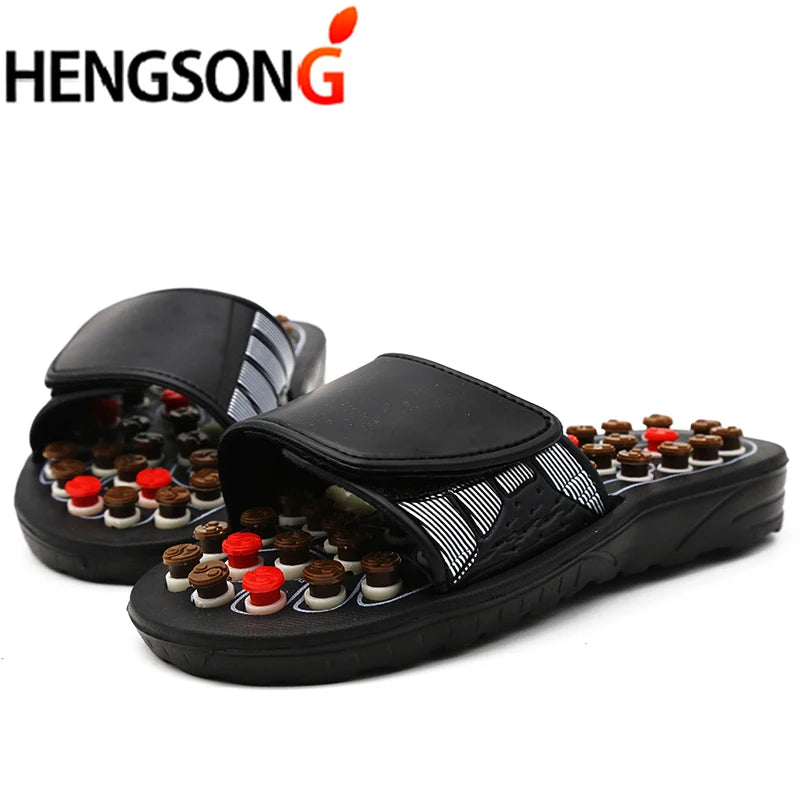 Acupoint Massage Slippers Massager Shoes For Feet Unisex Flop Health Care Rotating Feet Chinese Acupressure Home Flip