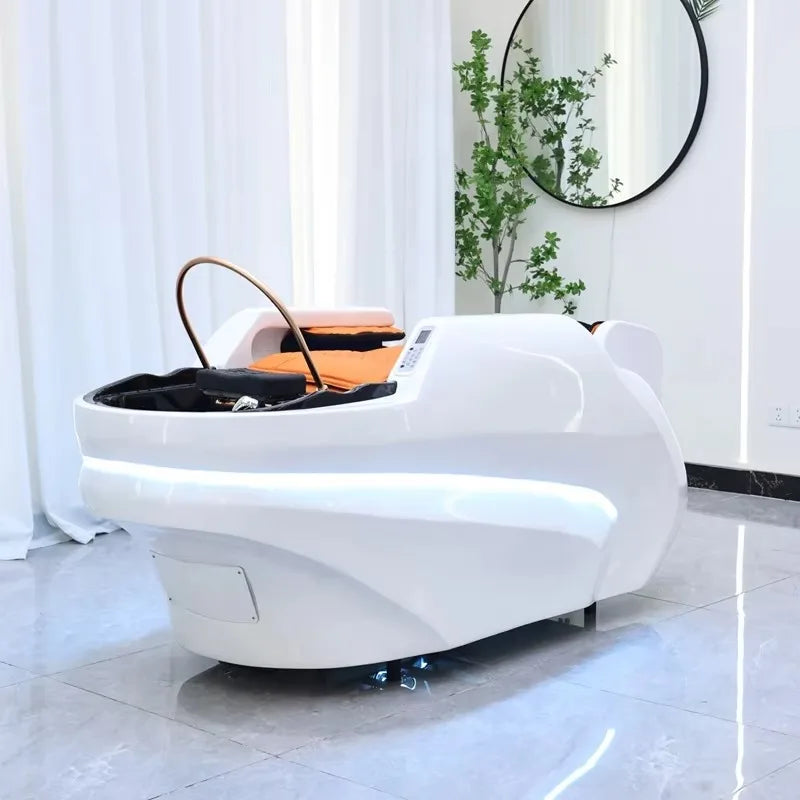 Customization Color 4D Full Body Massage Shampoo Bed Beauty Salon Hair Washing Spa Head Therapy Bed for Barbershop