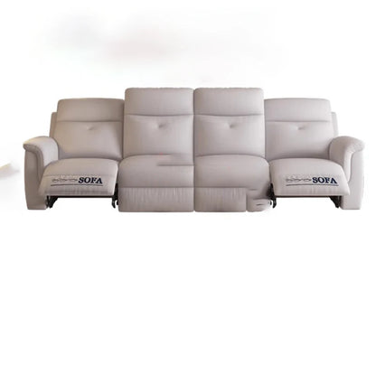 Komfortabler elektrischer Relaxsofa-Schnittsofa aus Leder, echtes einziehbares kombiniertes Schlafsofa, umwandelbares Divano Letto Möbel