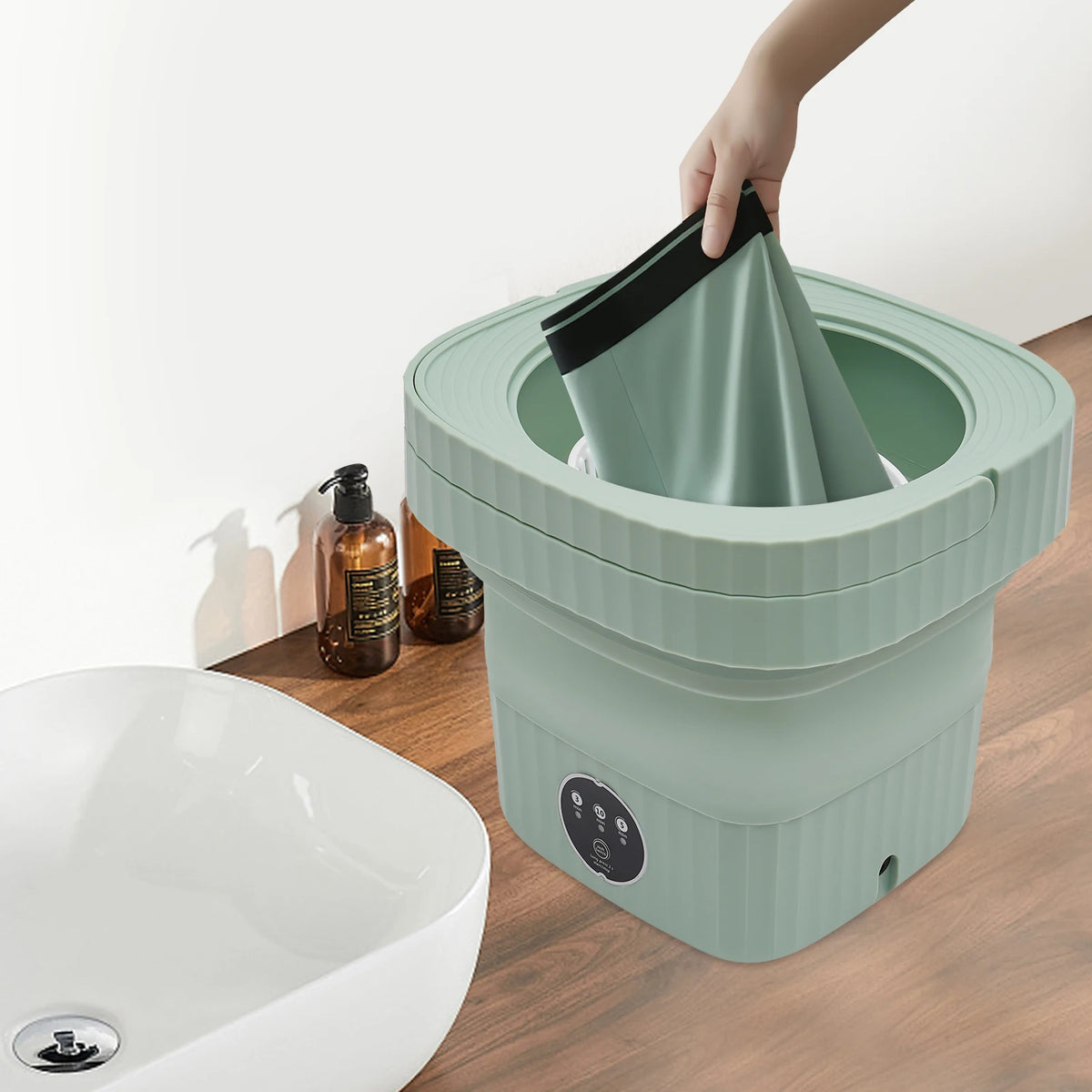Tragbare 6-Liter-Waschmaschine, faltbar, multifunktional, für Zuhause, Geschäftsreisen und unterwegs