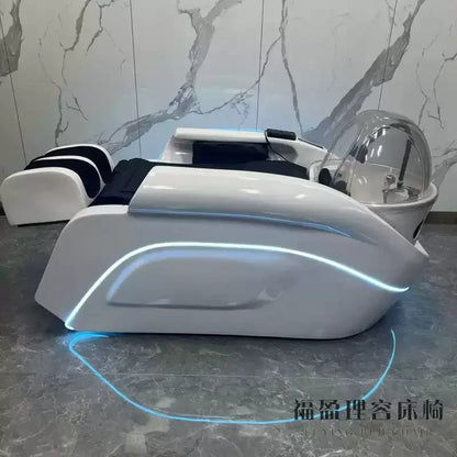 LTT electric smart shampoo bed barber shop hair shop semi-automatic flushing bed