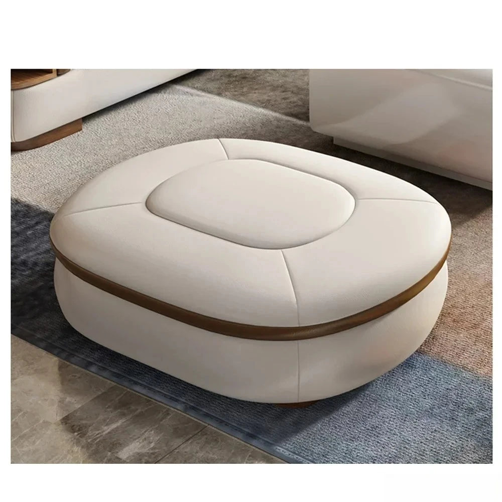 Luxuriöse L-förmige Sektionssofas aus echtem Leder mit USB- und Bluetooth-Lautsprecher – MINGDIBAO Wohnzimmer Italienische Ledersofas