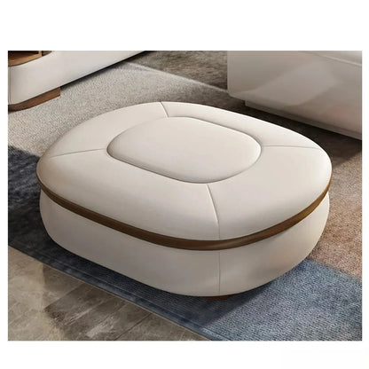 Luxuriöse L-förmige Sektionssofas aus echtem Leder mit USB- und Bluetooth-Lautsprecher – MINGDIBAO Wohnzimmer Italienische Ledersofas