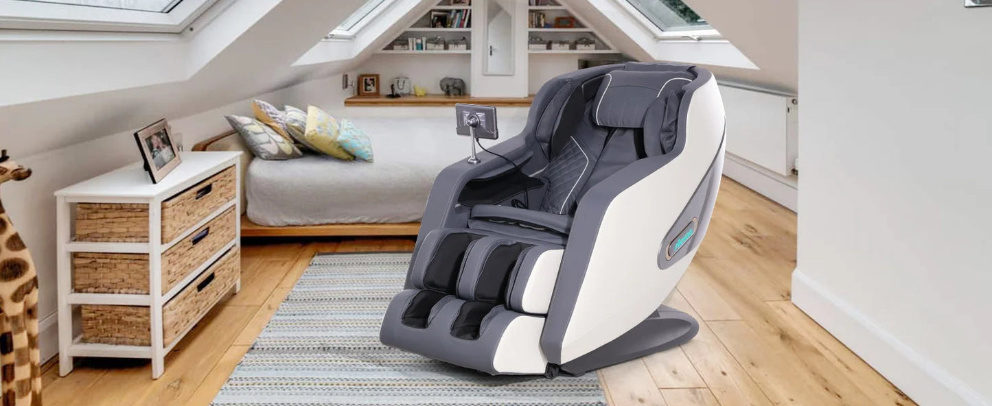 2025 4D-Massagesessel KI-Sprachsteuerung Schwerelosigkeitsmassagesessel Ganzkörper-Shiatsu-Scan- und Relaxsessel mit Yoga-Stretch