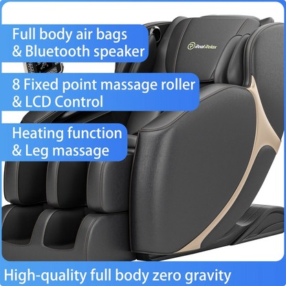BS06New Design Remote Control Electric Luxury AI Voice Heating Full Body Home Massage Chair with Vibration and Musical Function