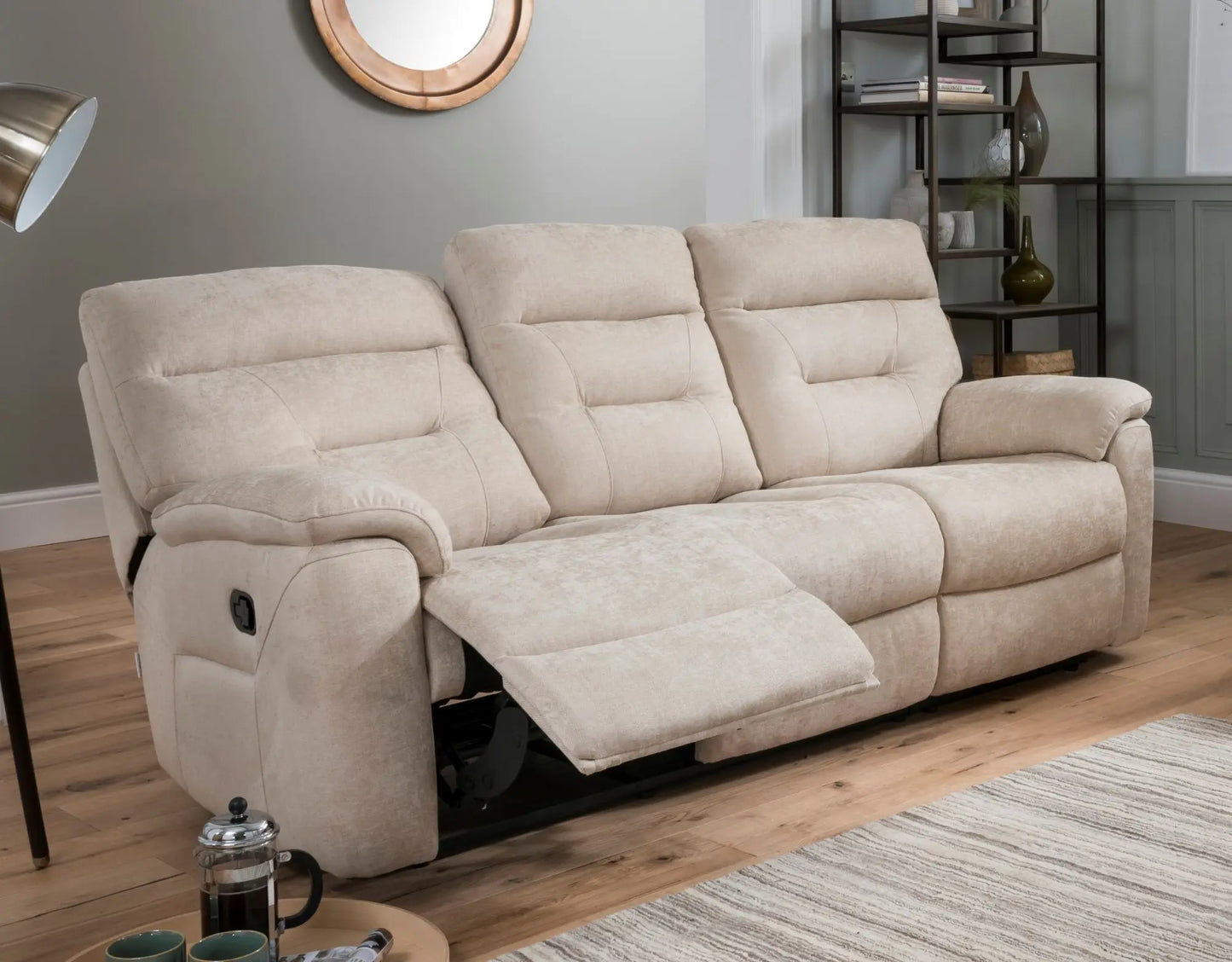 Gutes Design 2-Sitzer Elektrischer Relaxsessel Sofa Set Modernes L-förmiges Ledersofa
