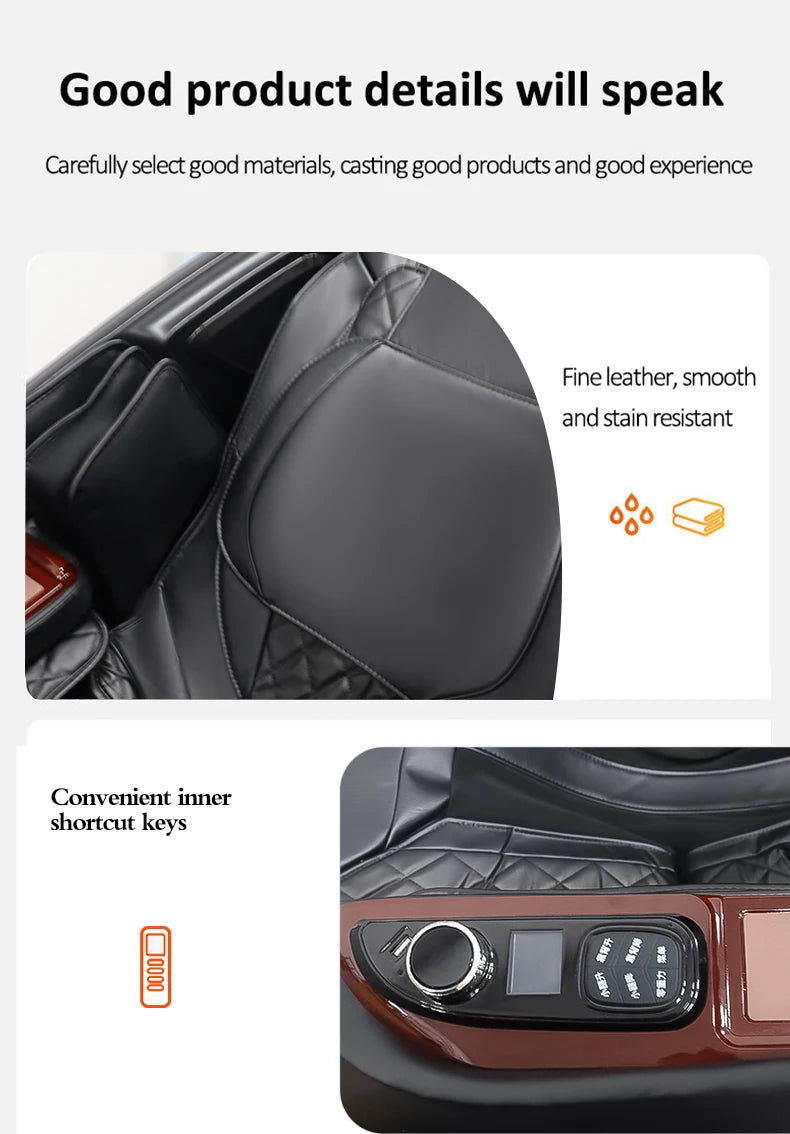 2025 New Tech 4D Massage Chair AI Voice Control Full Body Air Compression SL Track Heat Therapy Foot Roller USB Charging chair