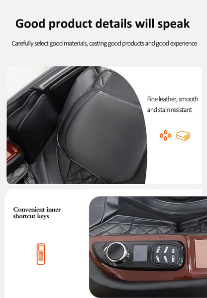 2025 New Tech 4D Massage Chair AI Voice Control Full Body Air Compression SL Track Heat Therapy Foot Roller USB Charging chair
