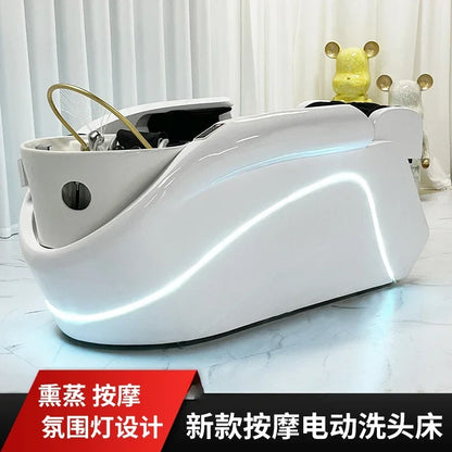 ss Neues intelligentes Massage-Shampoo-Bett Kopfpflege Begasung Wasserkreislauf Automatisches Massage-Shampoo-Bett