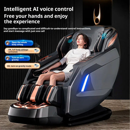 4D SL-Track Zero Gravity Full Body Air Massage Chair Luxury Electric Massager Sofa with 3 Year Warranty for Home