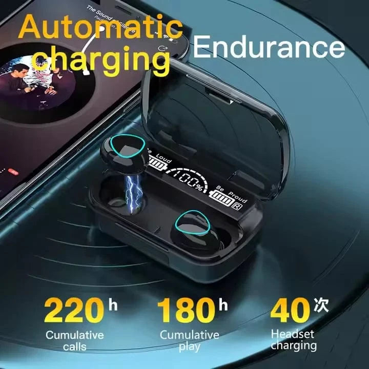 M10 Wireless Earbuds with Power Bank – High-Quality Sound