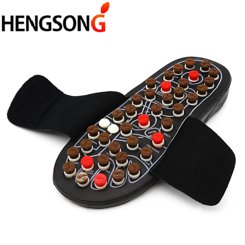 Acupoint Massage Slippers Massager Shoes For Feet Unisex Flop Health Care Rotating Feet Chinese Acupressure Home Flip