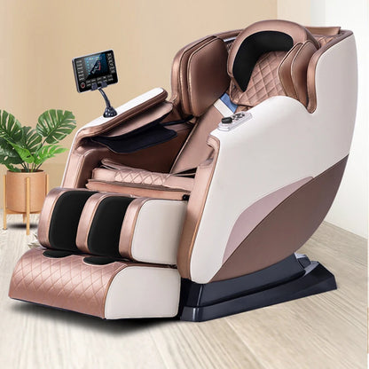 Full Body Massage Chair with Zero Gravity, Massage Chair Recliner with Heating, Airbags, Bluetooth Speaker, Foot Roller 110/220V