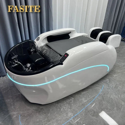 Langlebiges, multifunktionales, intelligentes elektrisches Massage-Shampoo-Bett, Friseursalon, Schönheitssalon, Friseurbett Überlegen