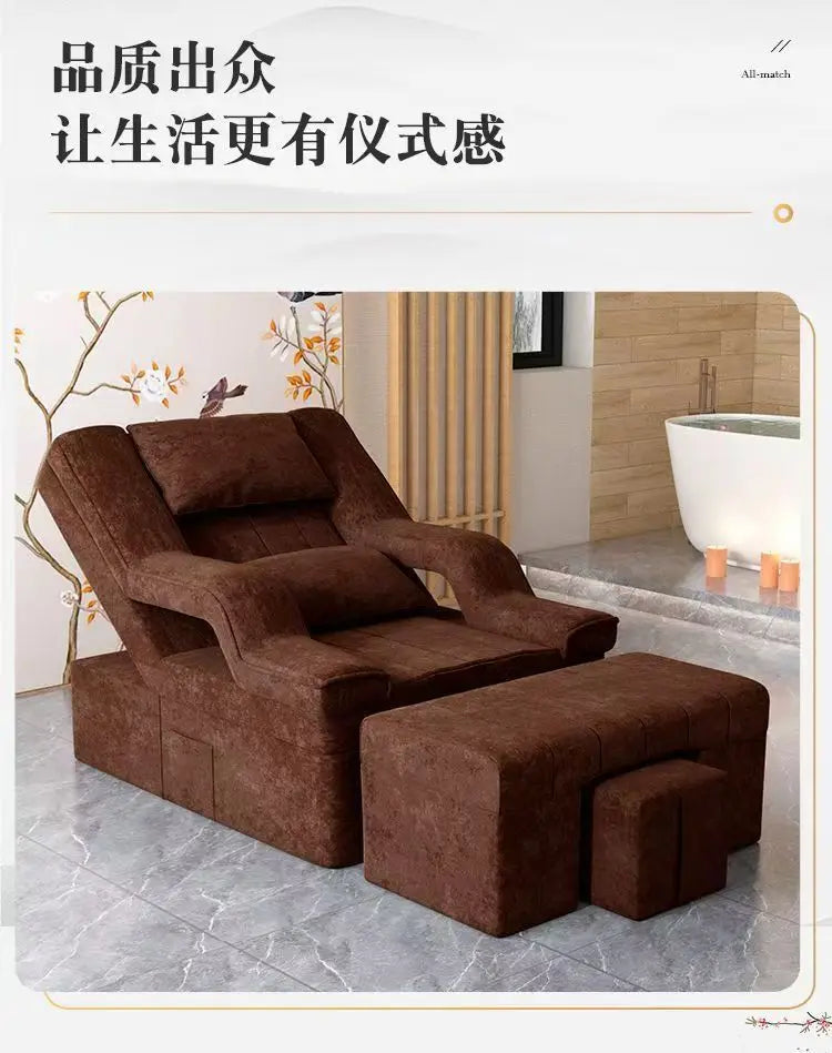 Foot massage sofa, electric massage bed, manicure and eyelash sofa, recliner to wash feet, pedicure ears and baths
