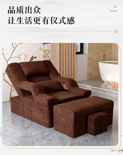 Foot massage sofa, electric massage bed, manicure and eyelash sofa, recliner to wash feet, pedicure ears and baths