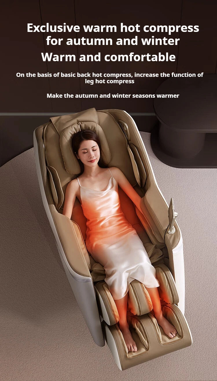 2 Jahre Garantie 4D SL Airbag Zero Gravity Ganzkörper-Massagesessel Home 3D Büro-Fußroller Shiatsu Bürostuhl Massagesofa