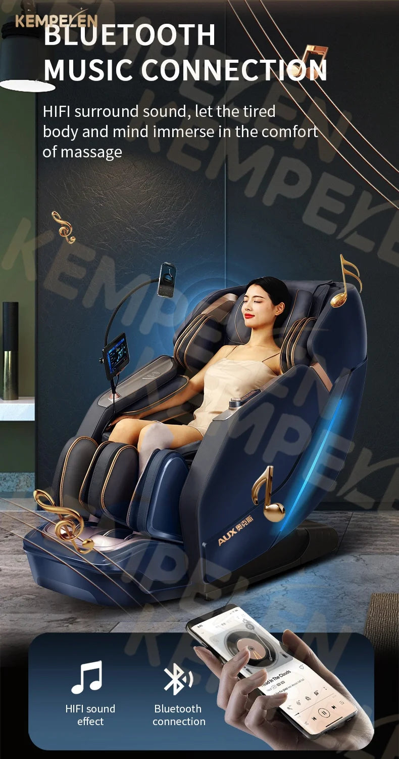 Dual-Core 4D All-in-One Massage Chair | Full Body SL Track & Zero Gravity | Advanced Leg & Foot Comfort