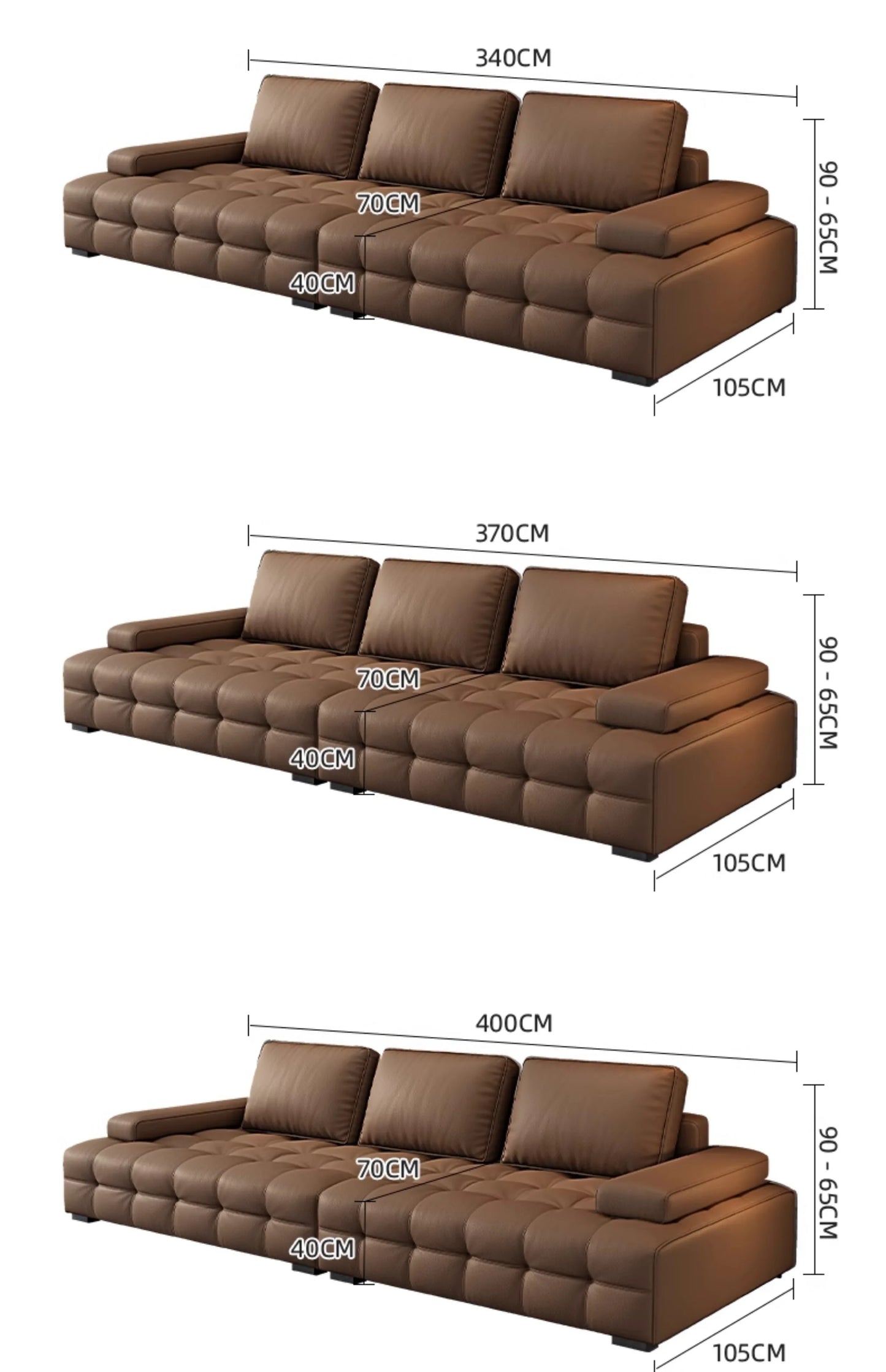 Modern Minimalistisches neues Leder Wohnzimmer Lawrence Italienisches leichtes Luxus gerades L-förmiges modulares Faules Weiches Tatami Lounge Sofa