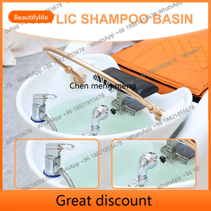 M45 Professional salon furniture hair wash facial nursing reclining head spa electric shampoo massage bed