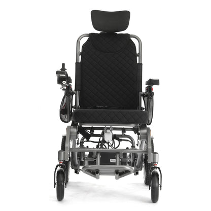 2026 Automatic Remote Control Foldable Wheel Chair Portable Aluminum Alloy Disabled Reclining Electric Wheelchair