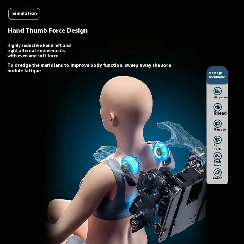 Luxury 4D SL Track 3D Zero Gravity Massage Chair Modern High End Electric Dual Core Zero Gravity Full Body  Massage Chair