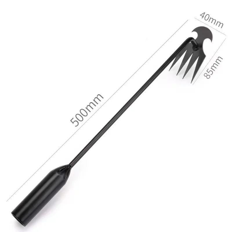 Désherbeur manuel multifonctionnel à 4 dents pour jardin, outil de désherbage de jardin durable et portable pour le jardinage des légumes et les plantes agricoles