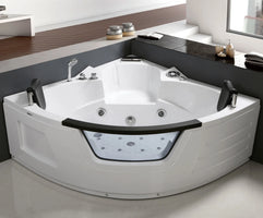 New Hot Indoor Triangle Whirlpool Massage Spa Bath Tubs Bathtubs With ABS And 2 Pillows