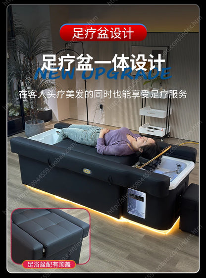 FTElectric lifting foot bath sofa integrated bed high-end shampoo foot bed