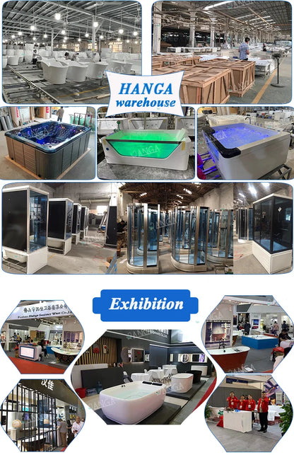 Customization Luxury Steam Shower Room with Jacuzzier Tub Hydro Therapy Massage Steam Bath Room Glass Shower Cabin Wet Sauna Roo