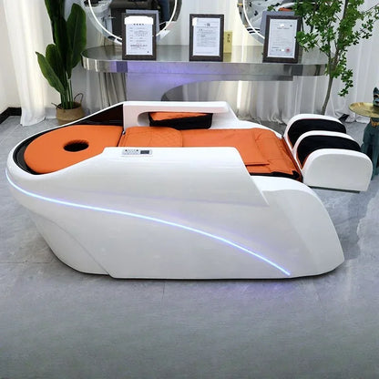 Intelligente elektrische Massage-Shampoo-Stühle Friseursalon Spülbett Kopf-Wasserkreislauf Begasung Salonmöbel Kopfteile FYS