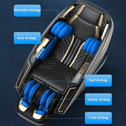 China Luxury 4d Full Body Spa Shampoo Multifunction Vibration zero Gravity Sofa Massage Chair Stretch Pedicure Machine