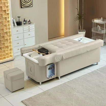 Cross-border Salon Head Spa Back Lift Foot Care Hair Washing Chair Table Thai Massage Pedicure Shampoo Bed