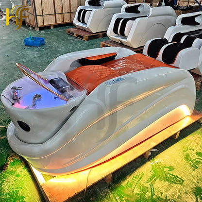 Head Spa Therapie Wasserkreislauf Shampoo Massagebett Salonmöbel