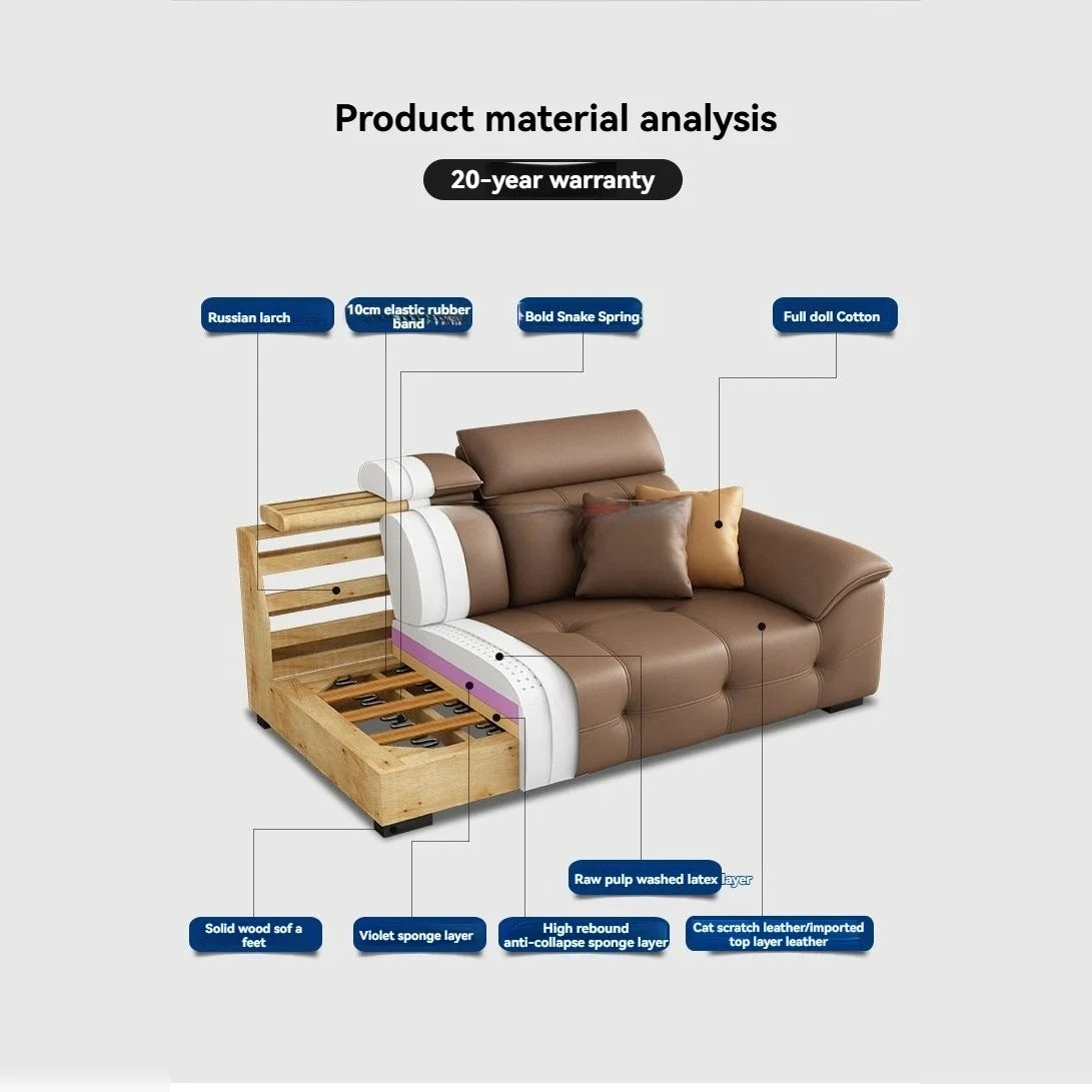 L Shaped Leather Sectional Sofa and Couch For Living Room Italian Oversized Leather Sofa Couches Living Room Furniture
