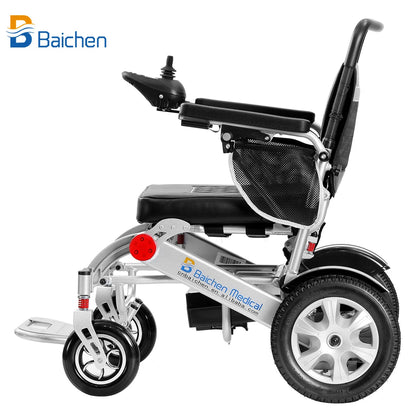 600W Double Motor Folding Wheelchair 13Ah Lithium Battery Wheelchair Electric