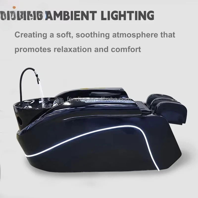 Head Spa Bed Hair Shampoo Chair Electric Massage Shampoo Chair With Head Therapy